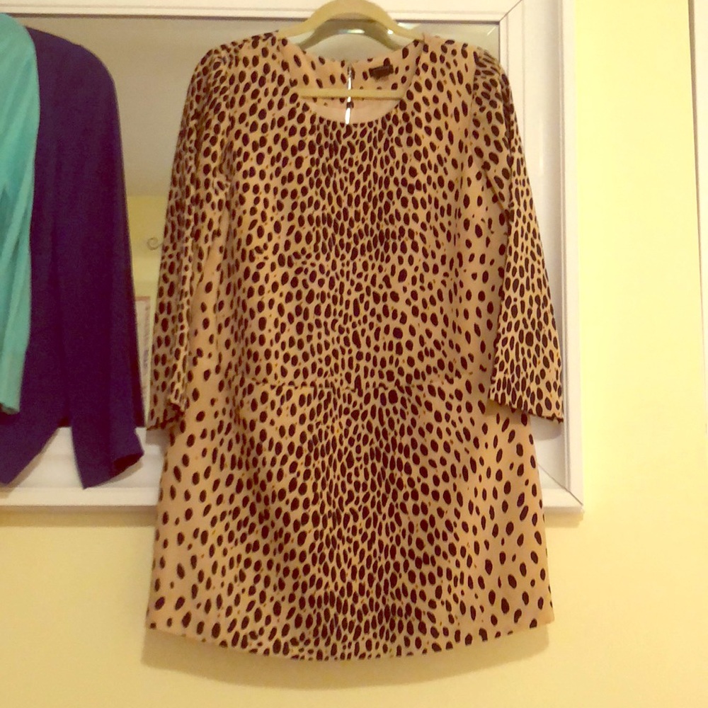 Jcrew large leopard dress!!